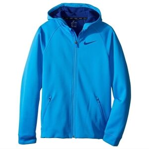 NWT Nike Therma Sphere Training Jacket Kids Blue Hoodie